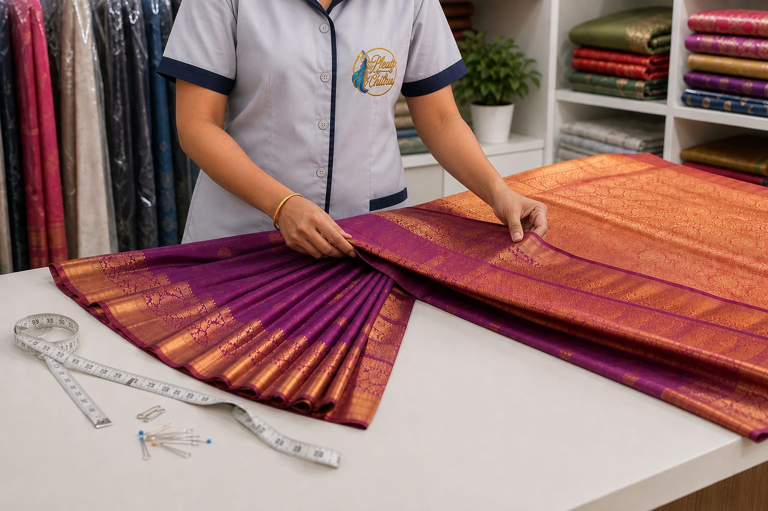 best Saree Pleating in Nagercoil
